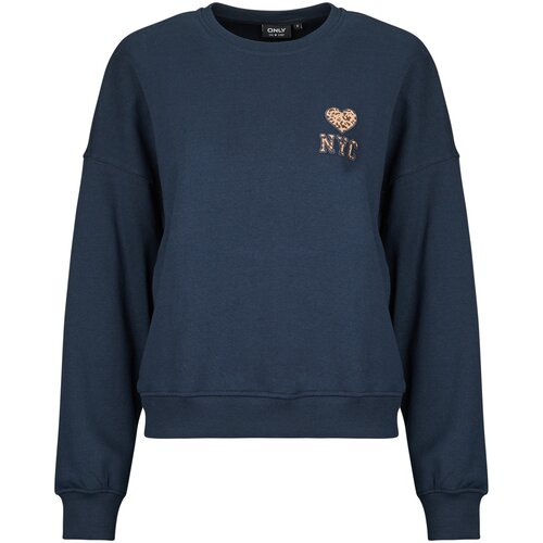 Only ONLLISE L/S O-NECK PRINT Tamno plava Slike