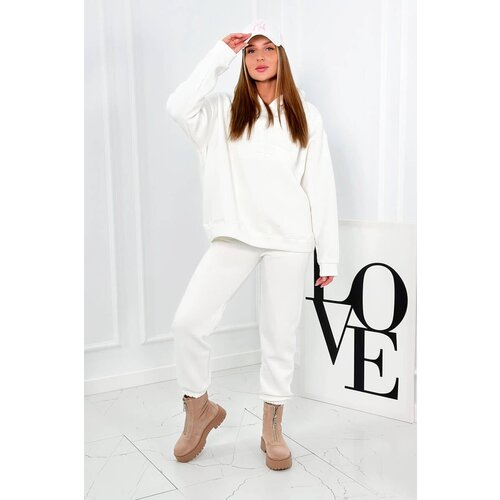Kesi Insulated cotton set, sweatshirt + trousers Brooklyn ecru Slike