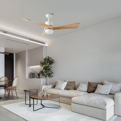  ZEVENTI - LED Plafonski ventilator NATURITO LED/18W/230V Wi-Fi Tuya bela/hrast + daljinski upravljač Slike