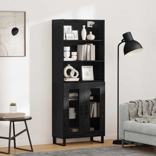  Highboard 2 kom. Crni hrast 69,5 x 34 x 180 cm Cene