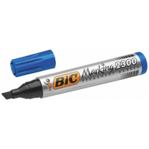 Bic marker permanent plavii 2300 kosi vrh Cene