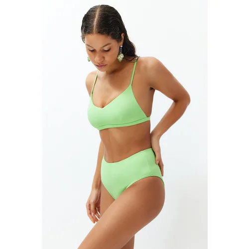 Trendyol Green High Waist Hipster Bikini Bottom