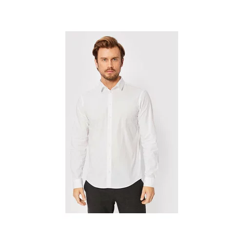 Casual Friday Srajca Palle 500924 Bela Slim Fit