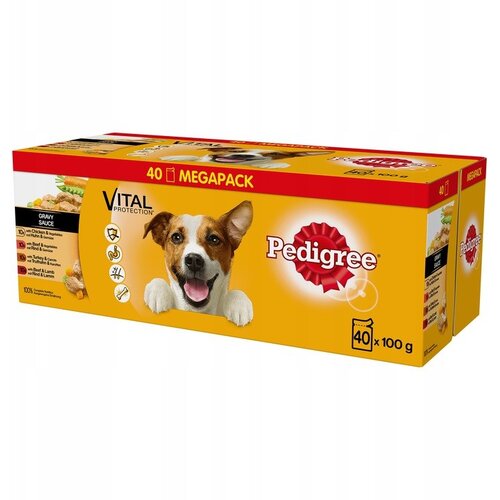 Pedigree Adult Mix of Flavours z zelenjavo v omaki - mokra hrana za pse - 40x100 g, (21385730) Cene