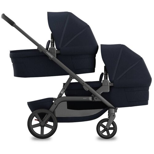 Redsbaby NUVO 2 Twin dječja kolica za blizance 2u1, Midnight Blue Slike