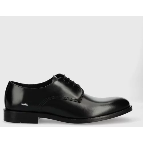 Karl Lagerfeld Kožne cipele Urano Iv za muškarce, boja: crna