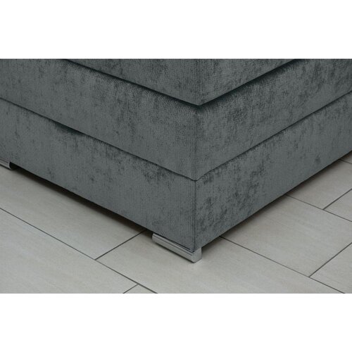 Hom`in POSTELJA BOXSPRING 160 cm x 200 cm , tekstil, leseni material Slike