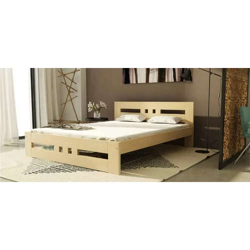 Dolmar - drvo krevet roma - 120x200 cm, orah, antracit