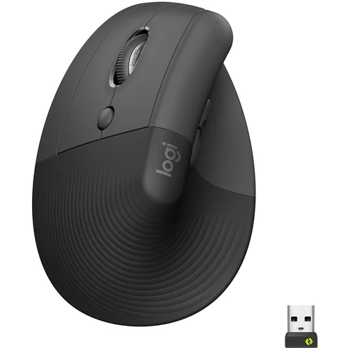 Logitech miška Lift LEFT Vertical Ergonomic, grafitna