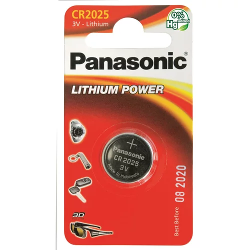 Panasonic baterije CR-2025EL/1B Lithium Coin