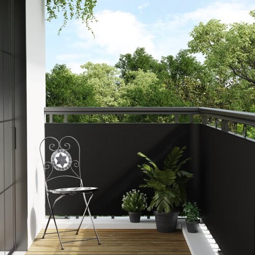 vidaXL Balkonski zaslon crni 300 x 80 cm od poliratana Cijene