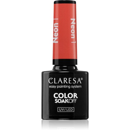 Claresa SoakOff UV/LED Color Neon gel lak za nokte nijansa 1 5 g Slike