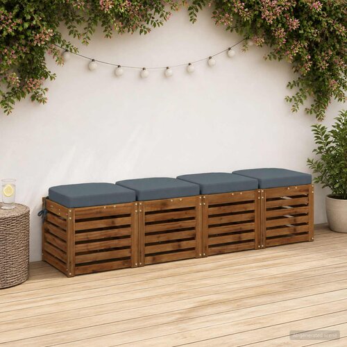  Set jastučića od 4 komada SOEST 4 pcs 100% poliester Plava Cene