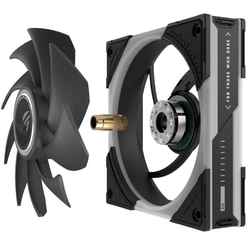 Asus rog eurux GR120 fan argb black 3IN1 crni ventilator Slike