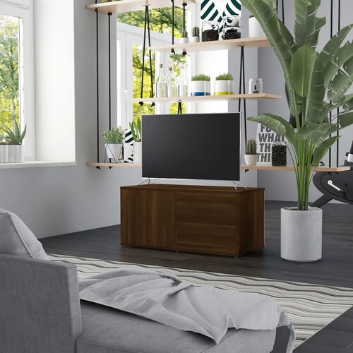 vidaXL TV omarica rjavi hrast 80x34x36 cm inženirski les Cene
