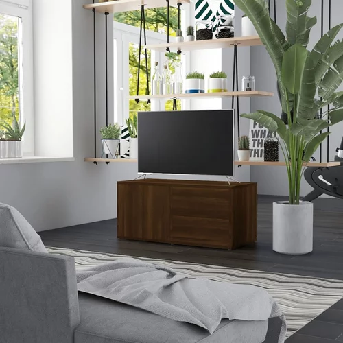 vidaXL TV omarica rjavi hrast 80x34x36 cm inženirski les