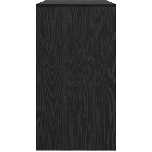  Stol s ladicama Crni hrast 77.5 x 43 x 79 cm Konstruirano drvo Slike