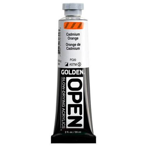  GOLDEN OPEN akrilna boja koja se sporo su&amp;scaron;i 59 ml | 7070 Cadmium Orange Slike