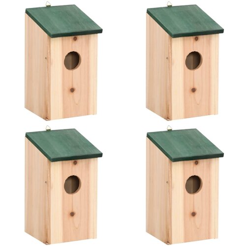 vidaXL Kućice za ptice 4 kom drvene 12 x 12 x 22 cm Cijene