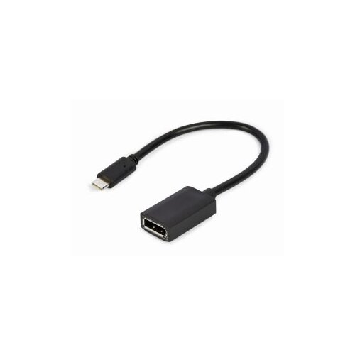  USB adapter Type-C to DisplayPort, 4K, 15 cm, black, GEMBIRD A-CM-DPF-02 Cene