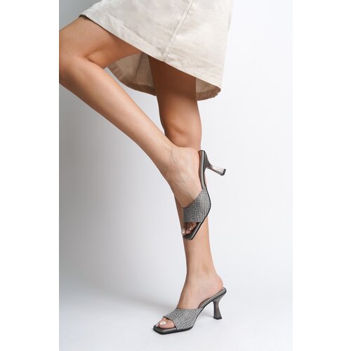 Capone Outfitters Women's Flat Toe Single Strap Hourglass Heeled Slippers Slike