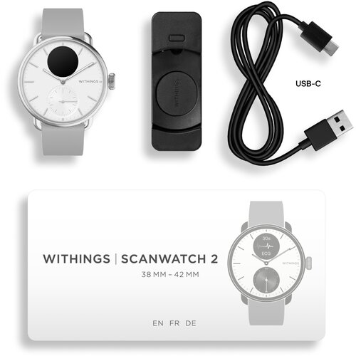 Withings scanwatch 2 38mm bijelo/srebrna Slike