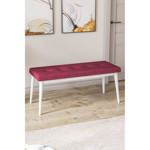 Hanah home klupa Pera Bench, 105 cm, bordo / bela Cene