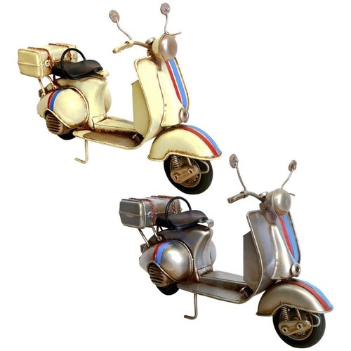 Signes Grimalt Kipci in figurice Vintage Scooter Motorcycle 2 Enot Bela Slike