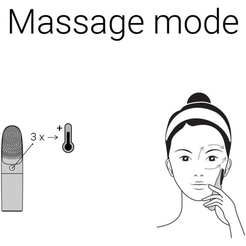 Notino Beauty Electro Collection Facial cleansing brush and heating eye massager krtačka za či&amp;scaron;čenje obraza &amp;amp; ogrevalni masažni pripomoček za področje Slike