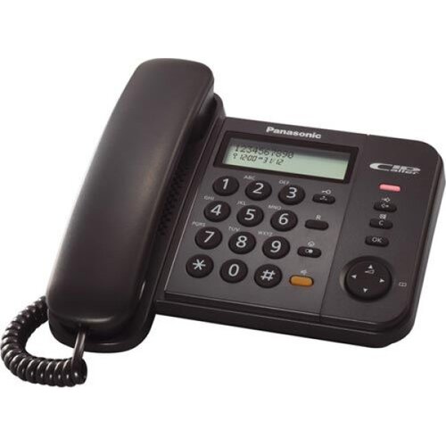 Panasonic Fiksni telefon KX-TS 580, Crni Slike