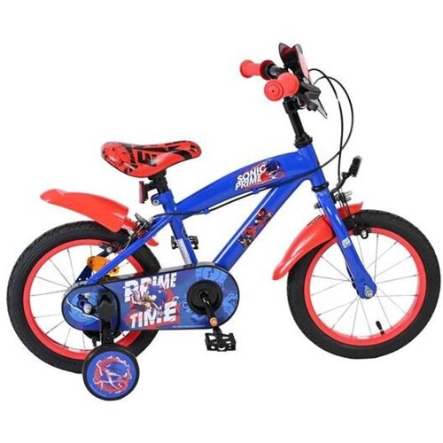 Volare dječji bicikl Sonic Prime 14&Prime; plavo-crvene boje, s dvije ručne kočnice Cijene