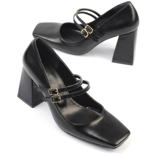 Capone Outfitters Capone Flat Toe Mary Jane Medium Heel Women's Shoes Slike