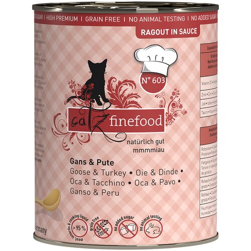 Catz finefood Varčno pakiranje Ragout 24 x 380 g - &amp;Scaron;t.603 Gos in puran Slike