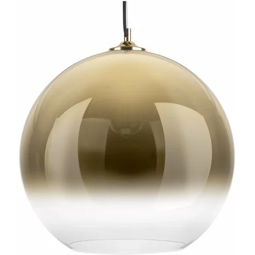 Leitmotiv staklena viseća rasvjeta u zlatnoj boji Bubble, ø 40 cm