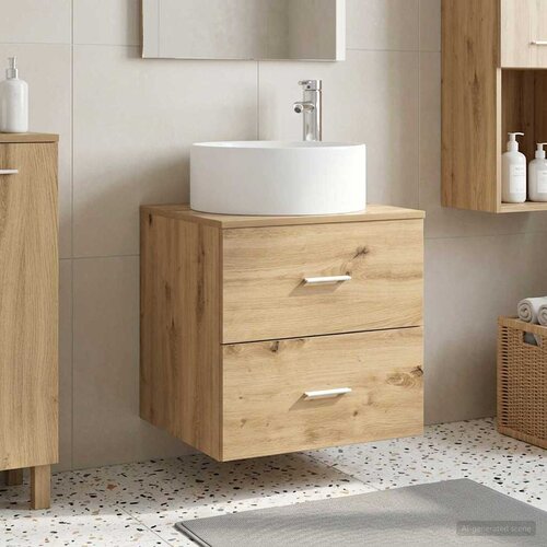  Umivaonik s policom Hrast artisan 49,5 x 44,5 x 65,5 cm Cijene