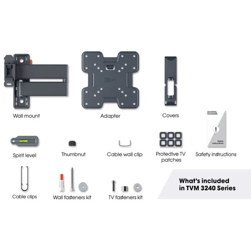 Vogels TVM 3245 crni nosac za TV na zidu Slike