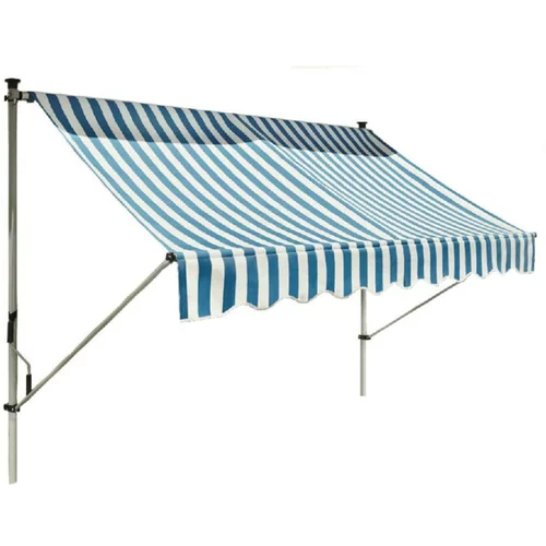 SUNFUN tenda s nosačem (plavo-bijele boje, širina: 3 m, izvlačenje: 1,3 m)