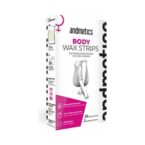 Andmetics body wax strips