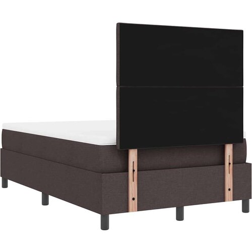 Box spring krevet Tamno smeđa 120 x 190 cm tkanina Slike