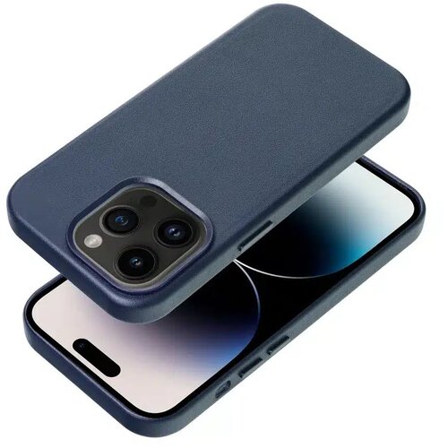  Kožna maska Mag Cover za iPhone 14 Pro plava Slike