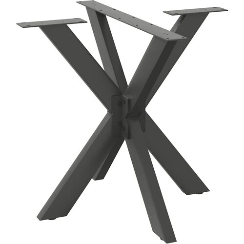 VidaXL Noge blagovaonskog stola u obliku pauka antracit 85x85x(72-73) cm čelik Slike
