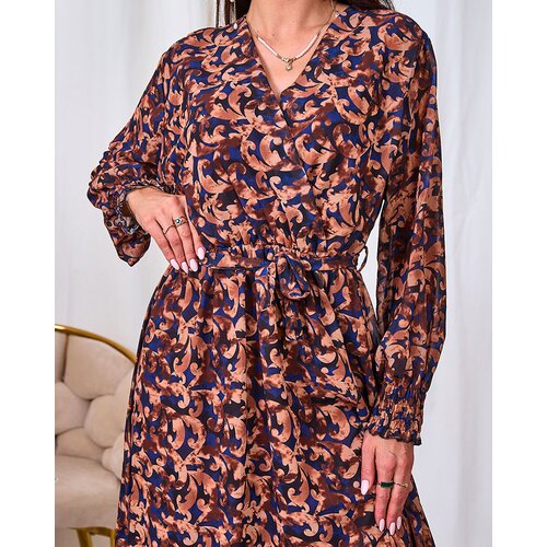 Resti Camel patterned women's maxi dress Cijene