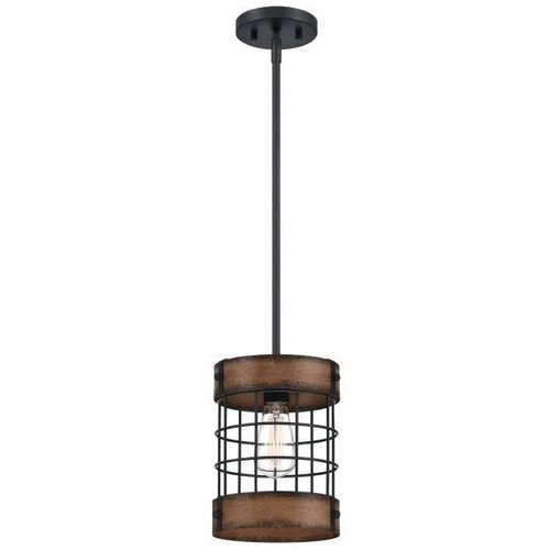 Westinghouse 61179 - Luster na sajli LANGSTON 1xE27/60W/230V, boja starog drveta Cene