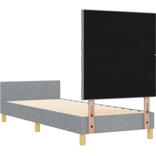 VidaXL Postelja Svetlo siva 80x200 cm Blago Slike