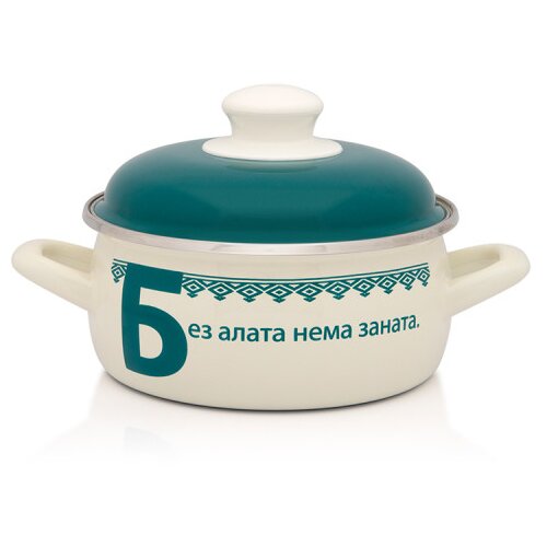 Metalac plitka šerpa ĆIRILICA ZELENA 16cm/1,5l Cene