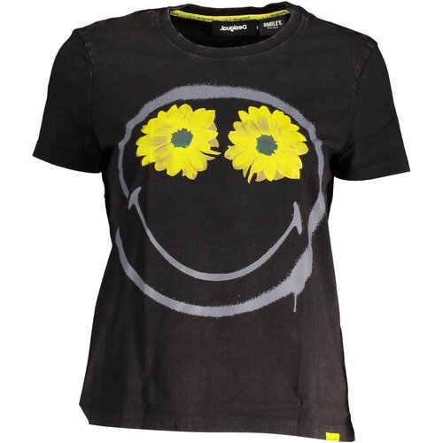 Desigual SHORT SLEEVE T-SHIRT WOMEN BLACK Slike