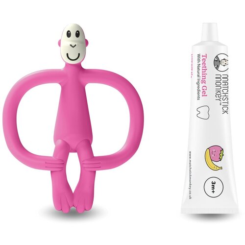 Matchstick monkey grizalo in naravni gel pink Slike