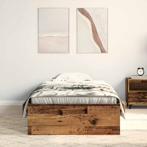  Krevetna konstrukcija Staro drvo 90 x 190 cm Konstruirano drvo Slike