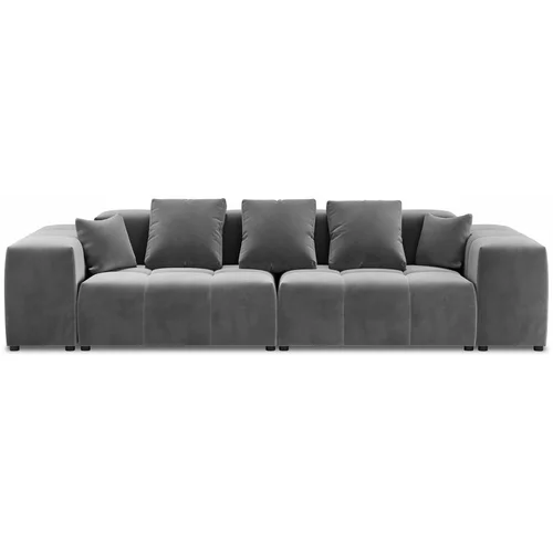 Cosmopolitan Design Sivi baršunasti kauč 320 cm Rome Velvet -