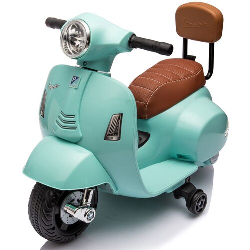 Skuter Vespa na akumulator sa sjedi&amp;scaron;tem od eko kože i naslonom - tirkizni Slike